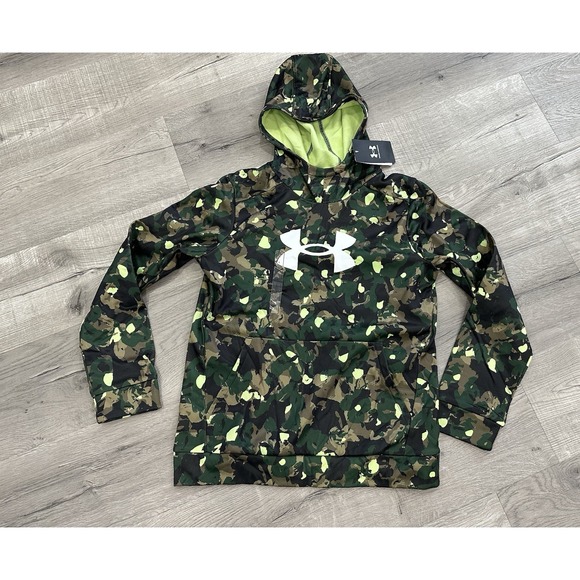 Under Armour Other - Under‎ Armour Boys Green Camo Lightweight Hoodie Size Large NWT